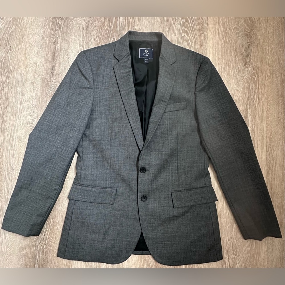 J.Crew|Suit‎ Jacket|100% Wool|Grey/Charcoal|NWT|SZ 38R